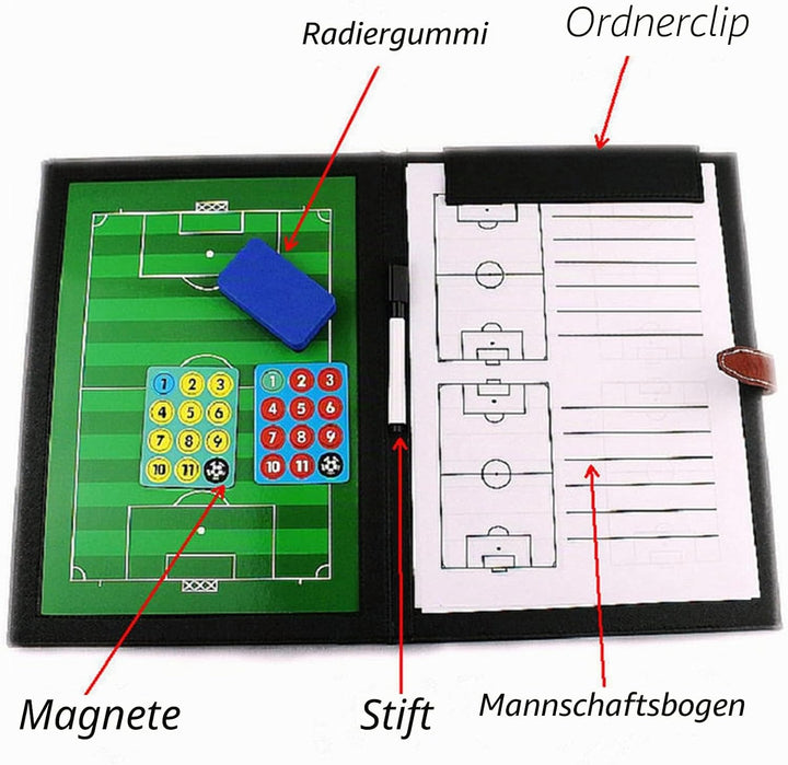 Sports Premium Magnet, Magnetisches Whiteboard, Magnettafel Playbook Trainingshilfen für Fussballtra