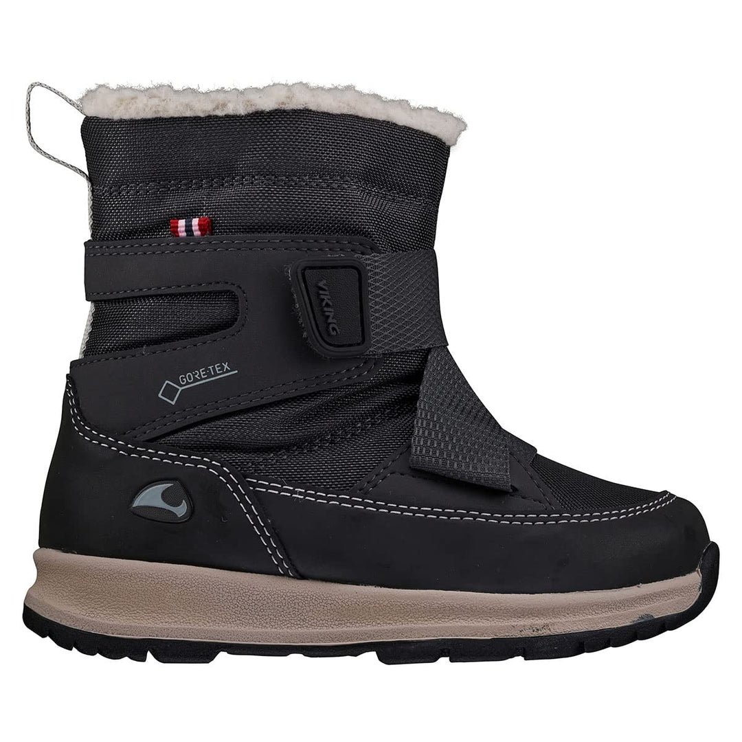 Viking Unisex Kinder Verglas Warm GTX 1v Schneestiefel 23 EU Charcoal Black, 23 EU Charcoal Black