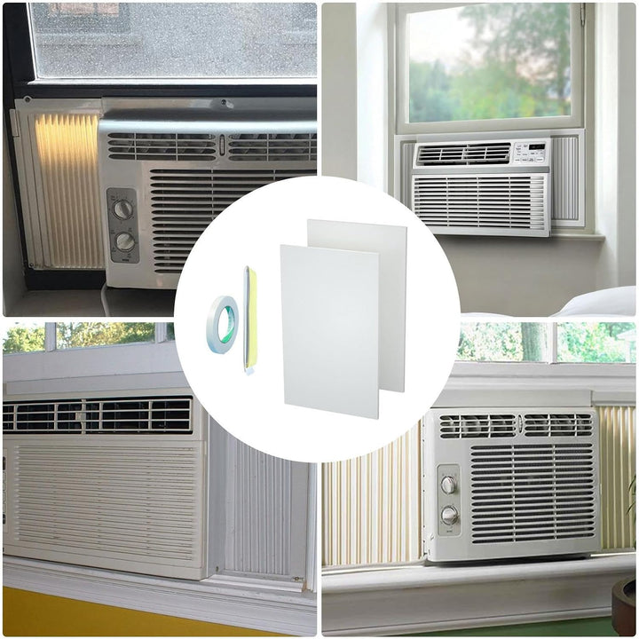 Thermal Guard Shield, Window Ac Side Insulated Panels, 17.9 Inches Foam Dust Proof Sheets, Universal