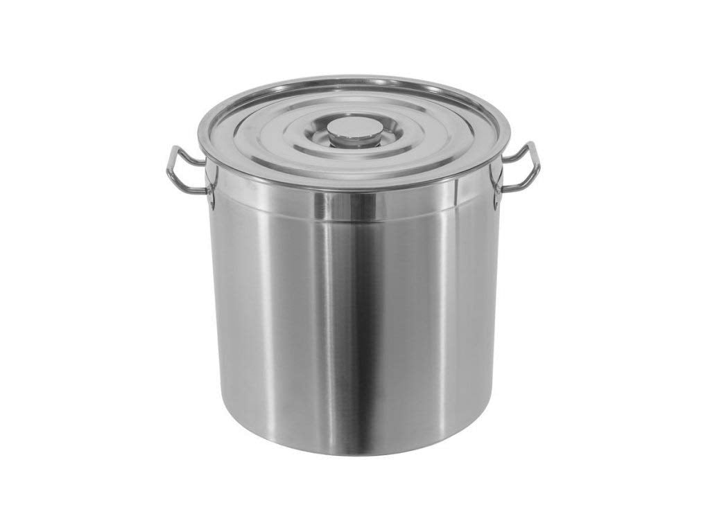 Kochtopf XXL aus Edelstahl in 5 Grössen 20l, 30l, 45l, 70l, 95l auswählbar (50x50cm = 95L), 50x50cm