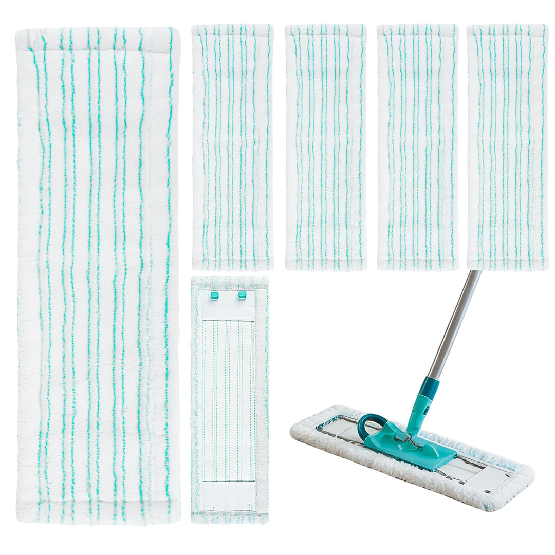6 Stück Ersatz-Wischbezüge für Leifheit Profi XL Micro Duo / Profi XL Cotton Plus,Mikrofaser Wischbe