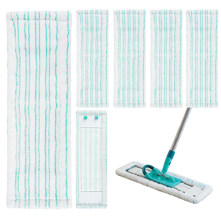 6 Stück Ersatz-Wischbezüge für Leifheit Profi XL Micro Duo / Profi XL Cotton Plus,Mikrofaser Wischbe