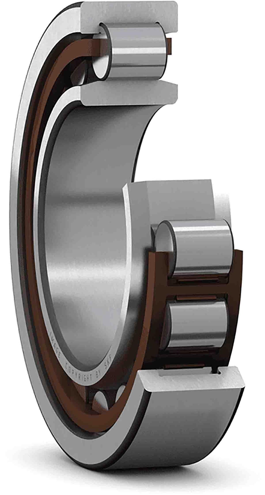 SKF NU 1009 ECP Radialrollenlager, Zylindrisch, 45 ID, Stahl