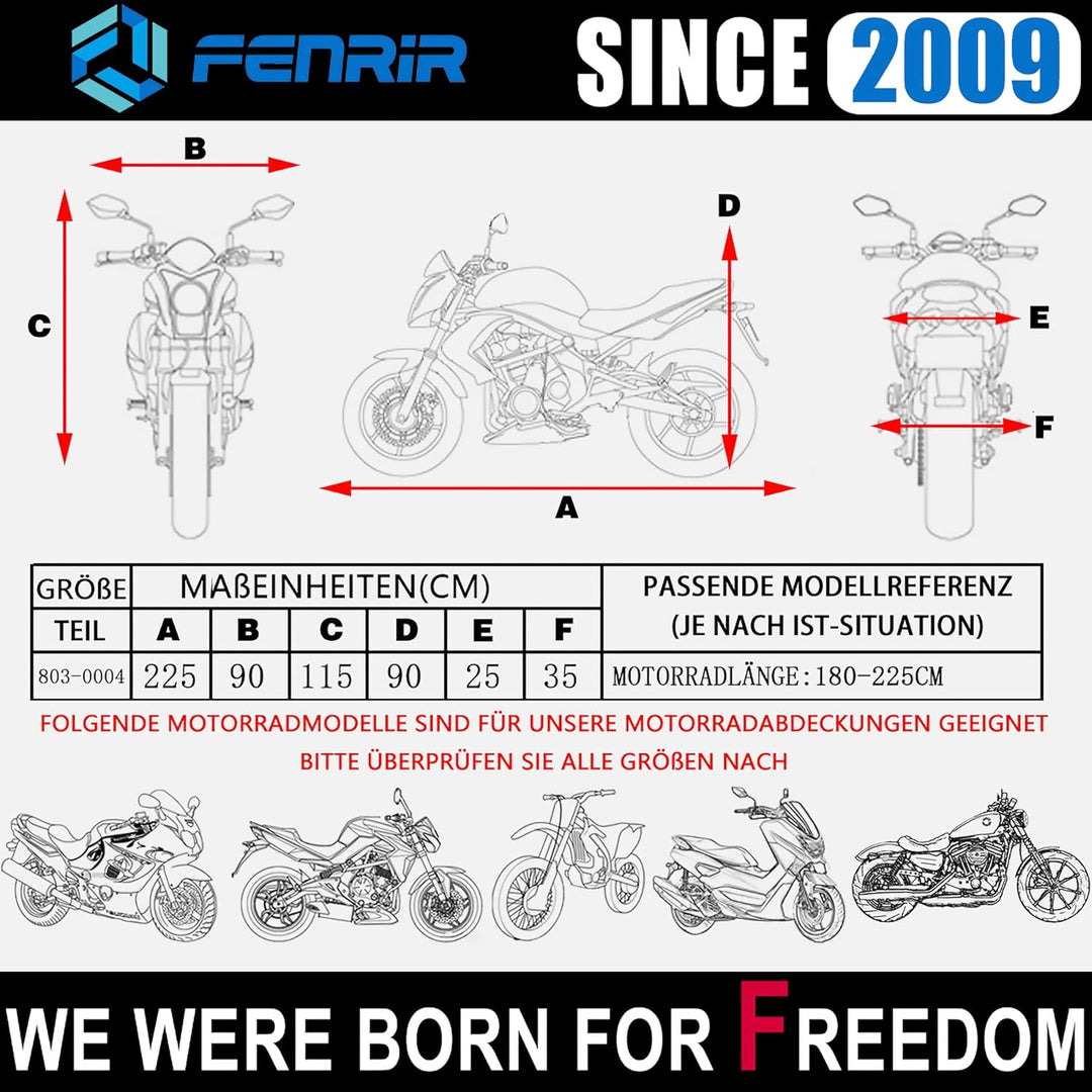 FENRIR 420DOxford-Stoff Motorrad abdeckplane motorradabdeckungen Outdoor wasserdicht motorradgarage