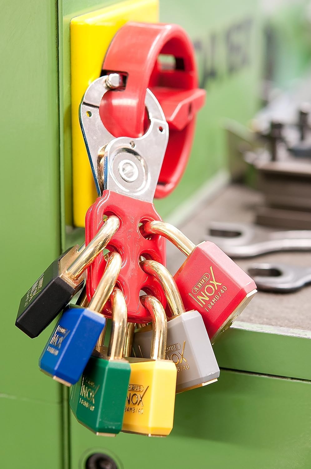 Abus - T84MB/40 40mm Gelb Safety First Rostfreie Vorhängeschloss - ABUT8440YEL Gelb 40mm Verschieden