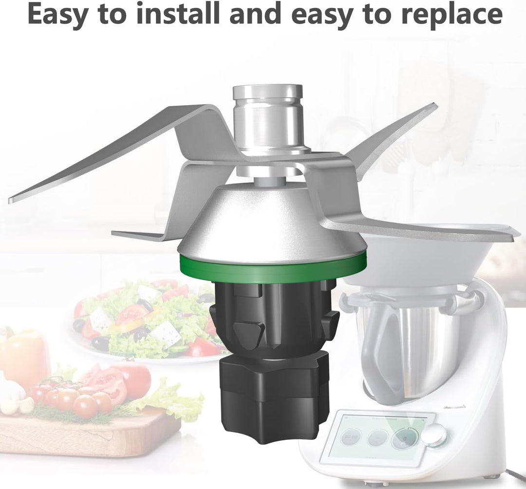 Mixmesser mit 4 Klingen passend für Vorwerk Thermomix TM 5 TM5 Küchenmaschine (TM5 und TM6), TM5 und