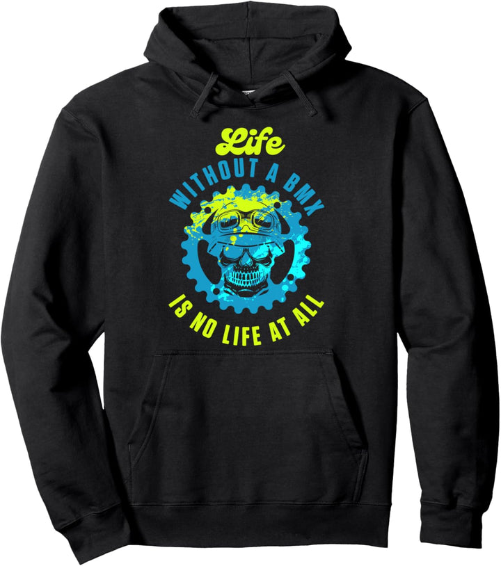 Leben Ohne BMX Ist Kein Leben Schädel Fahrrad Rad Geschenk Pullover Hoodie