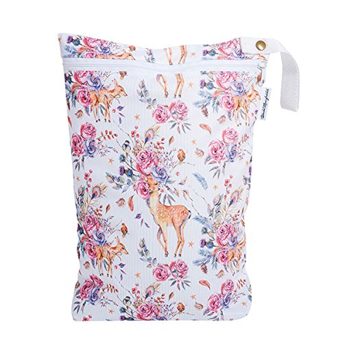 Windelmanufaktur Wetbag, atmungsaktive und wasserabweisende Nasstasche - Made in Germany (gross, Blu
