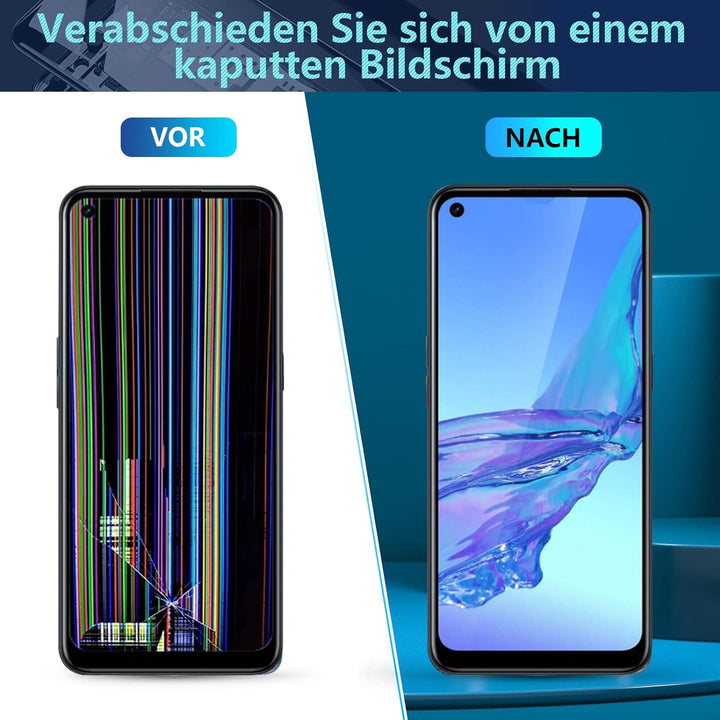 RongZy Kompatibel mit Oppo A53 / A32/A33 (2020)/A53S Ersatz Bildschirm LCD Display und Touchscreen-D