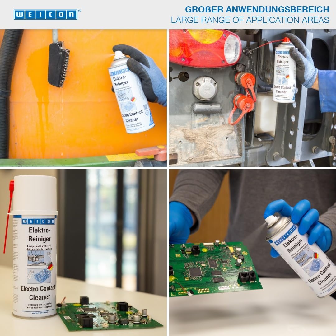 WEICON Elektro-Reiniger 28 L, Kontaktreiniger für Elektronik, Platinenreiniger, Leiterplattenreinige