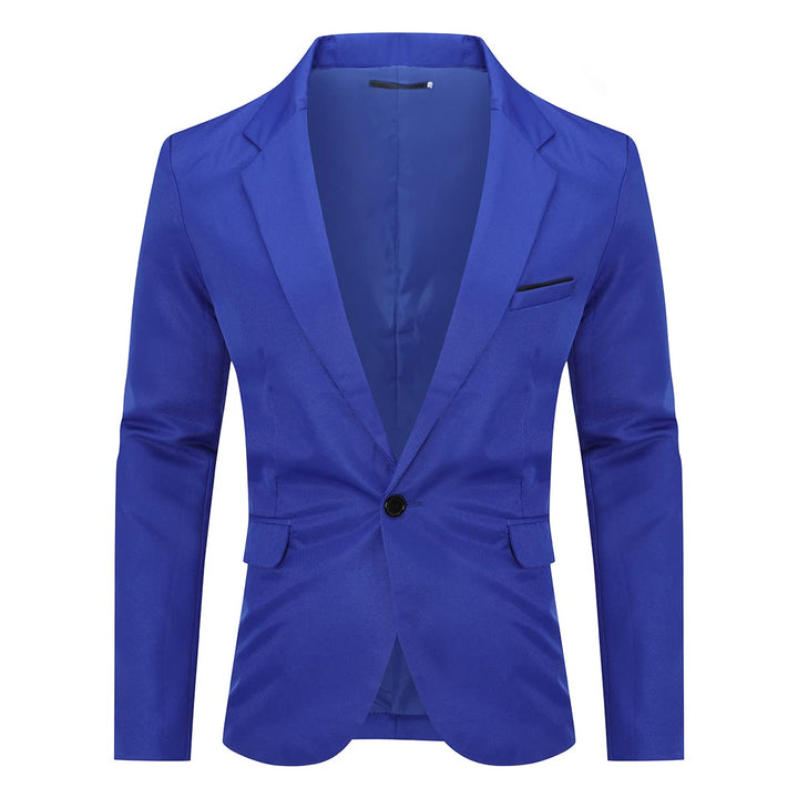 YOUTHUP Herren Sportlich Sakko Freizeit Leicht Anzugjacke Regular Fit Blazer Jacke XL Dunkel Blau, X