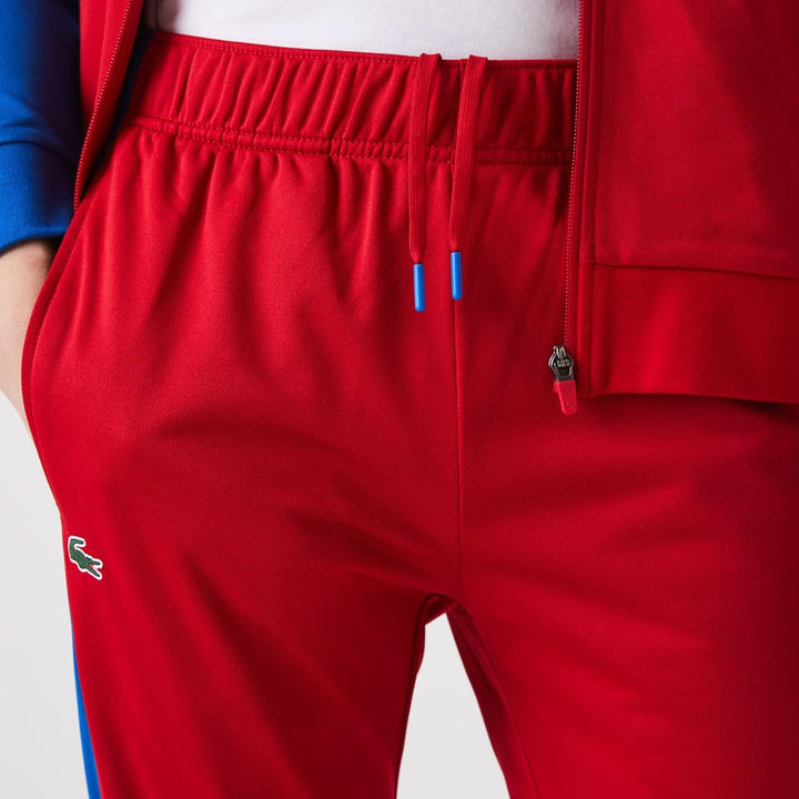 Lacoste Herren Trainingsanzug XS Rot/Marina-blanc, XS Rot/Marina-blanc