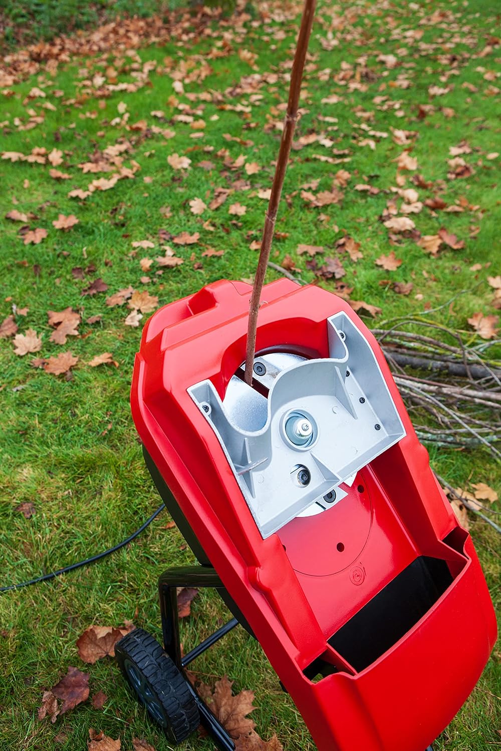 AL-KO Messerhäcksler MH 2500 Slice, 2500 W Leistung, max. 40 mm Aststärke, 50 L Fangbox, Grau 2500 W