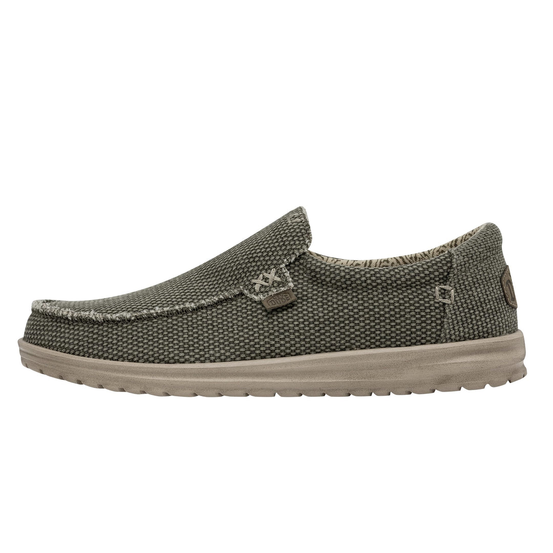 HEYDUDE - Mikka Braided Herren - Slip on Schuhe - Mokassin Stil 38 EU Army, 38 EU Army