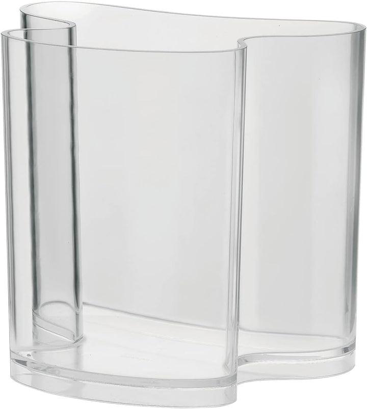 Guzzini - Home, Dekovase/Zeitungsständer Isola - Transparent, 34 x 22,8 x h31 cm - 28930000, Transpa
