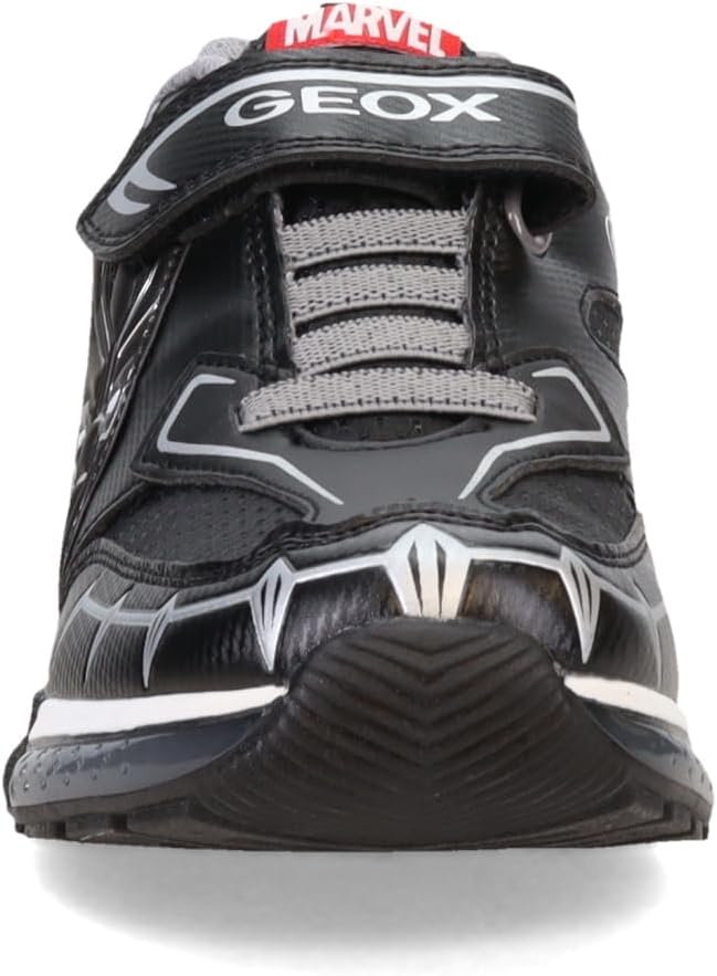 Geox Jungen J Bayonyc BoySneaker 24 EU Black Silver A, 24 EU Black Silver A