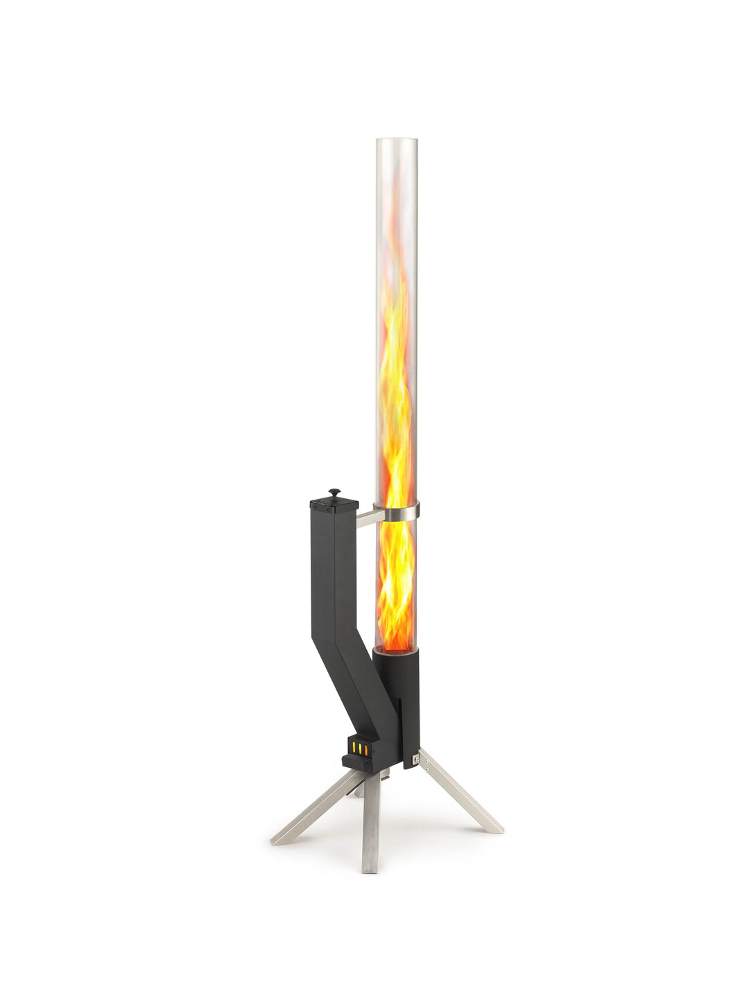 GARDENFLARE Feuerrohr Klassik – Edelstahl Feuersäule und Pelletfackel für Tolles Ambiente-Feuer – El