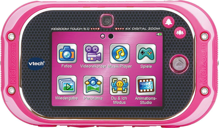 VTech KidiZoom Touch 5.0 pink – Kinderkamera mit Touchscreen, Selfie- und Videofunktion, Effekten, S