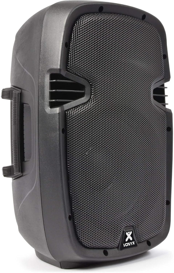 Vonyx SPJ-1000ABT Aktivlautsprecher 400 W mit 10-Zoll-Tieftöner, Bluetooth, MP3-Player und Fernbedie