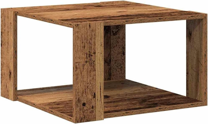 vidaXL Couchtisch Altholz 51,5 x 51,5 x 30 cm Holzwerkstoff, Stilvoller Couchtisch für das Wohnzimme