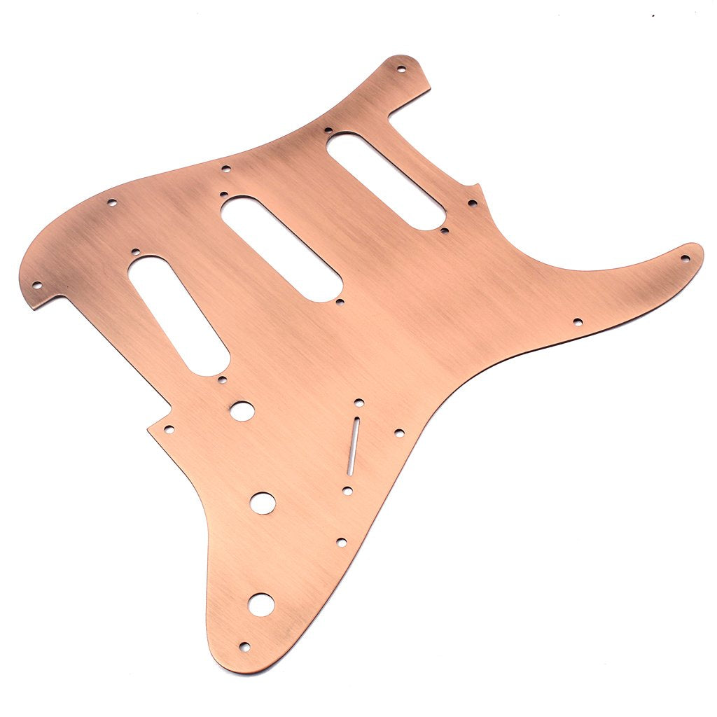 Alnicov SSS 11 Loch Strat Metall Gitarre Pickguard Aluminium Scrach Plate für USA/Mexican Standard S