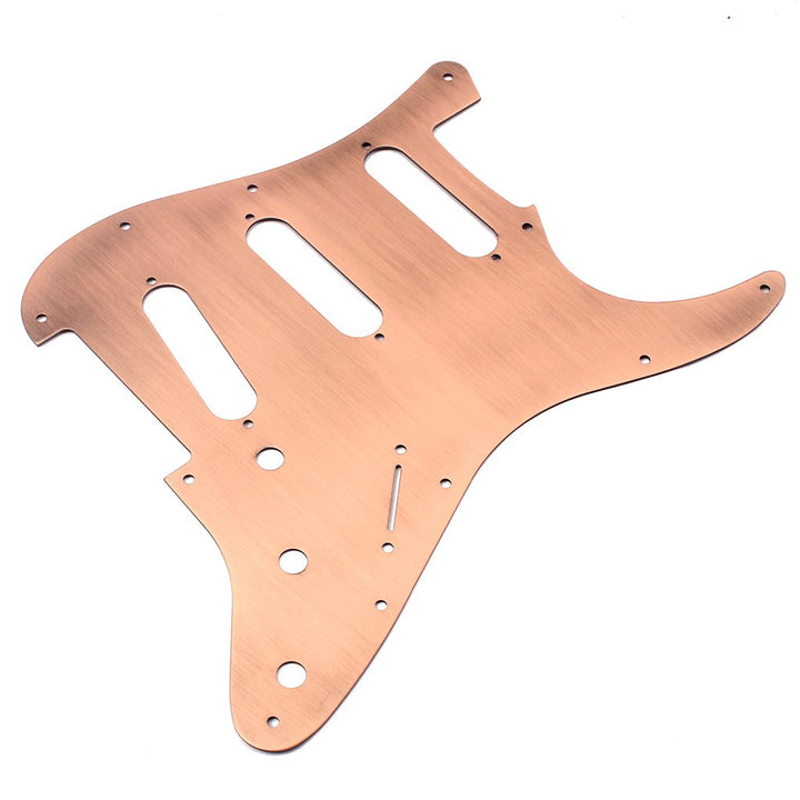 Alnicov SSS 11 Loch Strat Metall Gitarre Pickguard Aluminium Scrach Plate für USA/Mexican Standard S