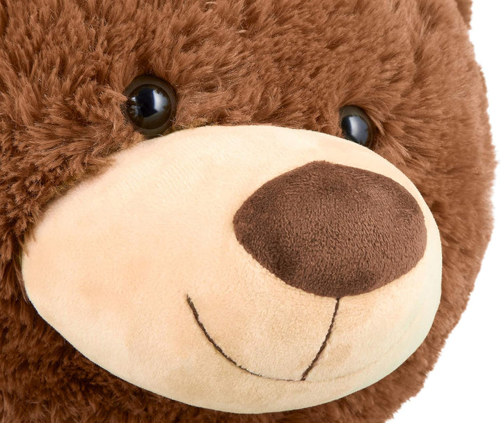 BRUBAKER XXL Teddybär 100 cm gross - Braun - Stofftier Plüschtier Kuscheltier, Braun
