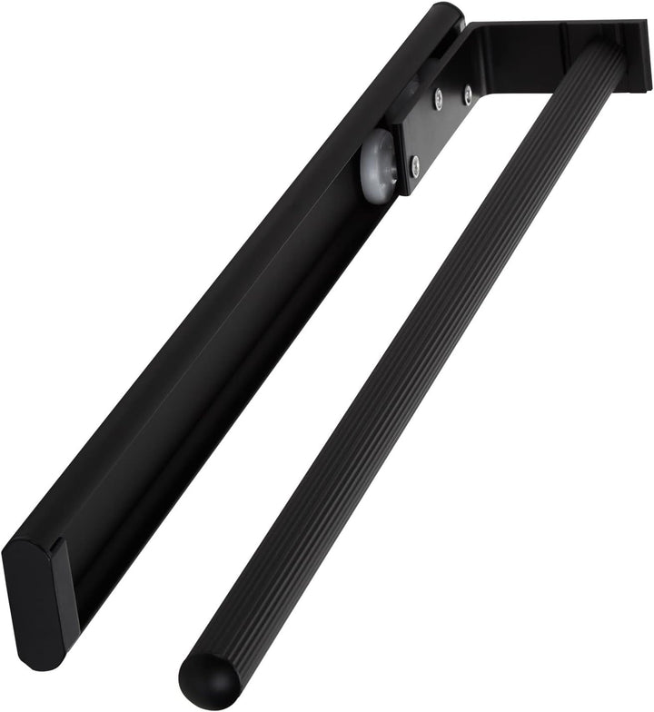 SOTECH Aluminium Handtuchhalter TED 1-armig schwarz matt (450-730 mm, ausziehbar) Teleskop-Handtucht