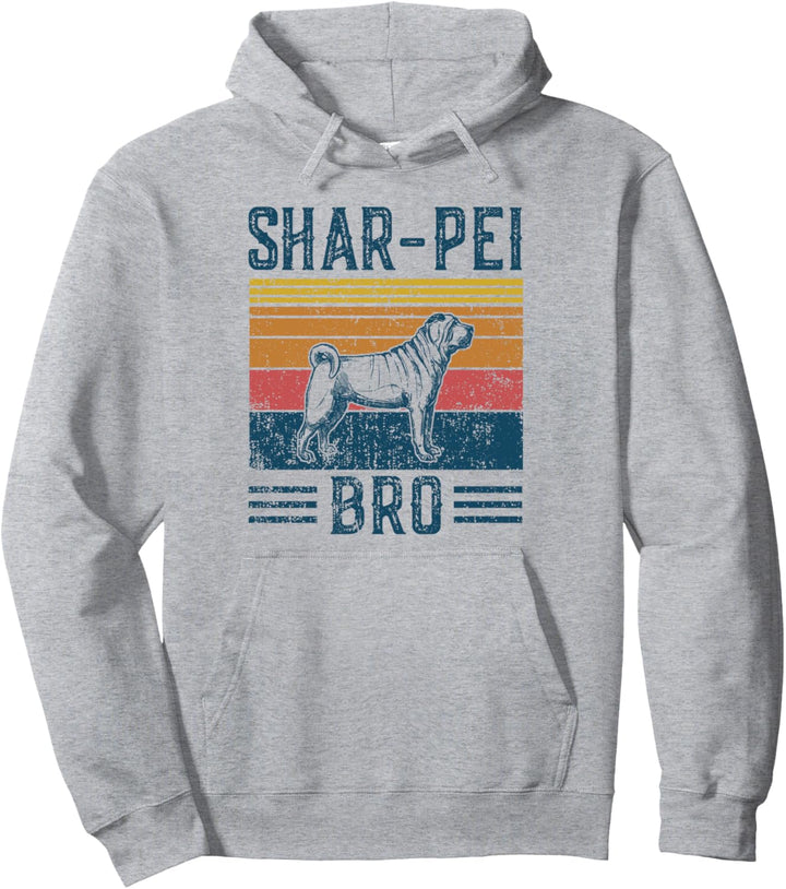 Shar-pei Bro - Vintage Shar-pei Bro Pullover Hoodie