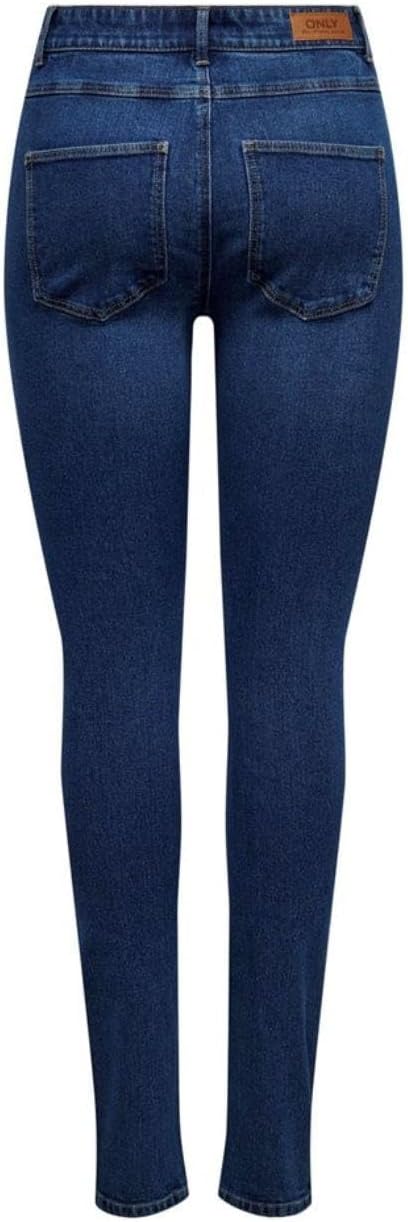 NAME IT Damen Onldruna Hw Skinny Dnm Pimbox, 25W / 32L Dark Medium Blue Denim