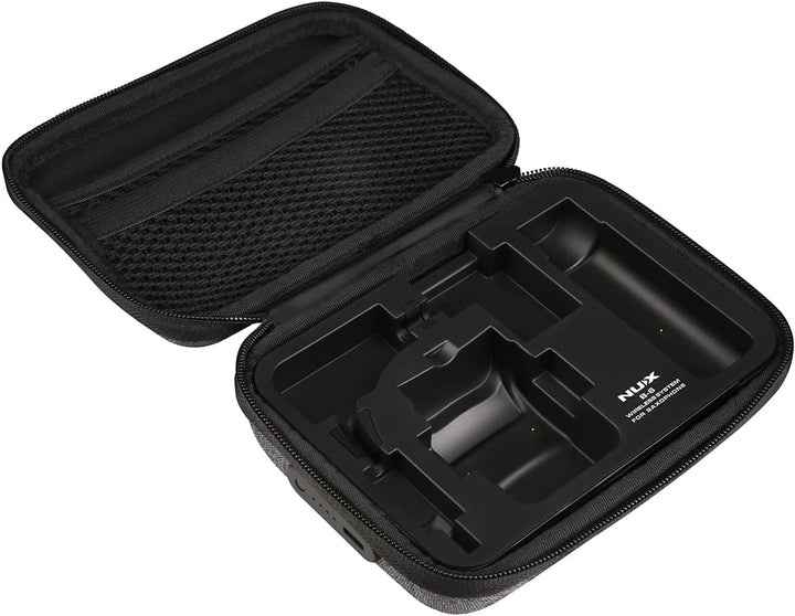 NUX B-6 Kabelloses Saxophonsystem mit Ladekoffer, 20 Meter Betriebsreichweite, 24 Bit/44,1 kHz High