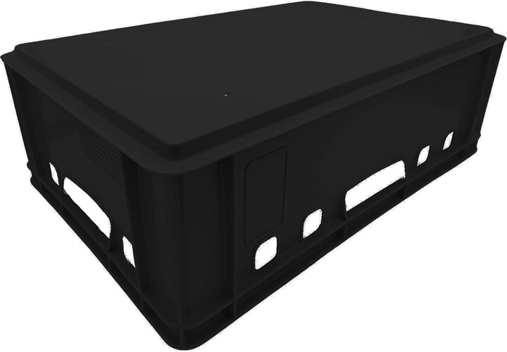 BURI 5x Fleischkiste E2 Metzgerkiste 60x40x20cm lebensmittelecht, robust, stapelbar - Universal Lage