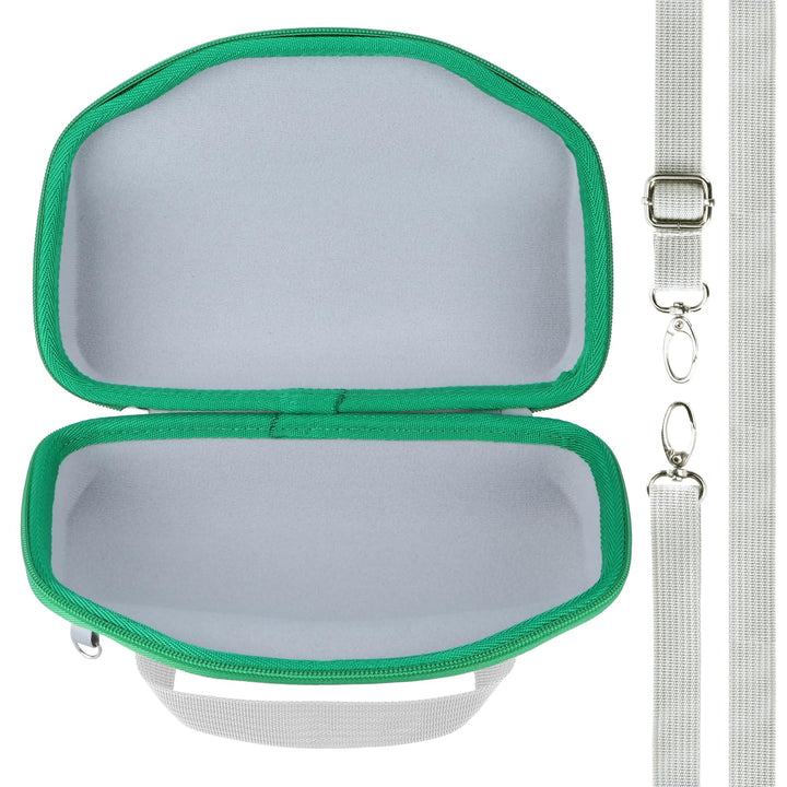 Lebakort Hart Schutz Hülle Etui Tasche für JBL Charge 6 Tragbarer Lautsprecher (Grau+Grün), Grau+grü
