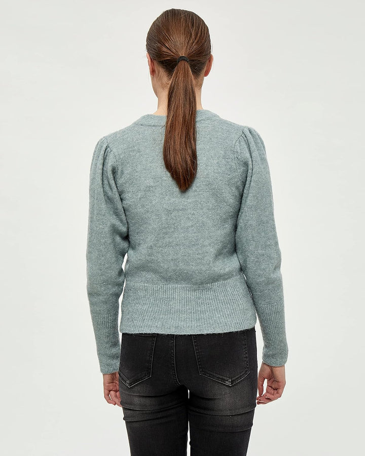 Desires Damen GEA Cardigan Strickjacke S 2251m Slate Blue Melange, S 2251m Slate Blue Melange