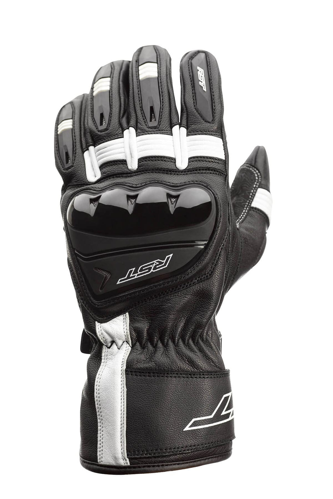 RST Pilot Motorradhandschuhe (Black/White,2XL)