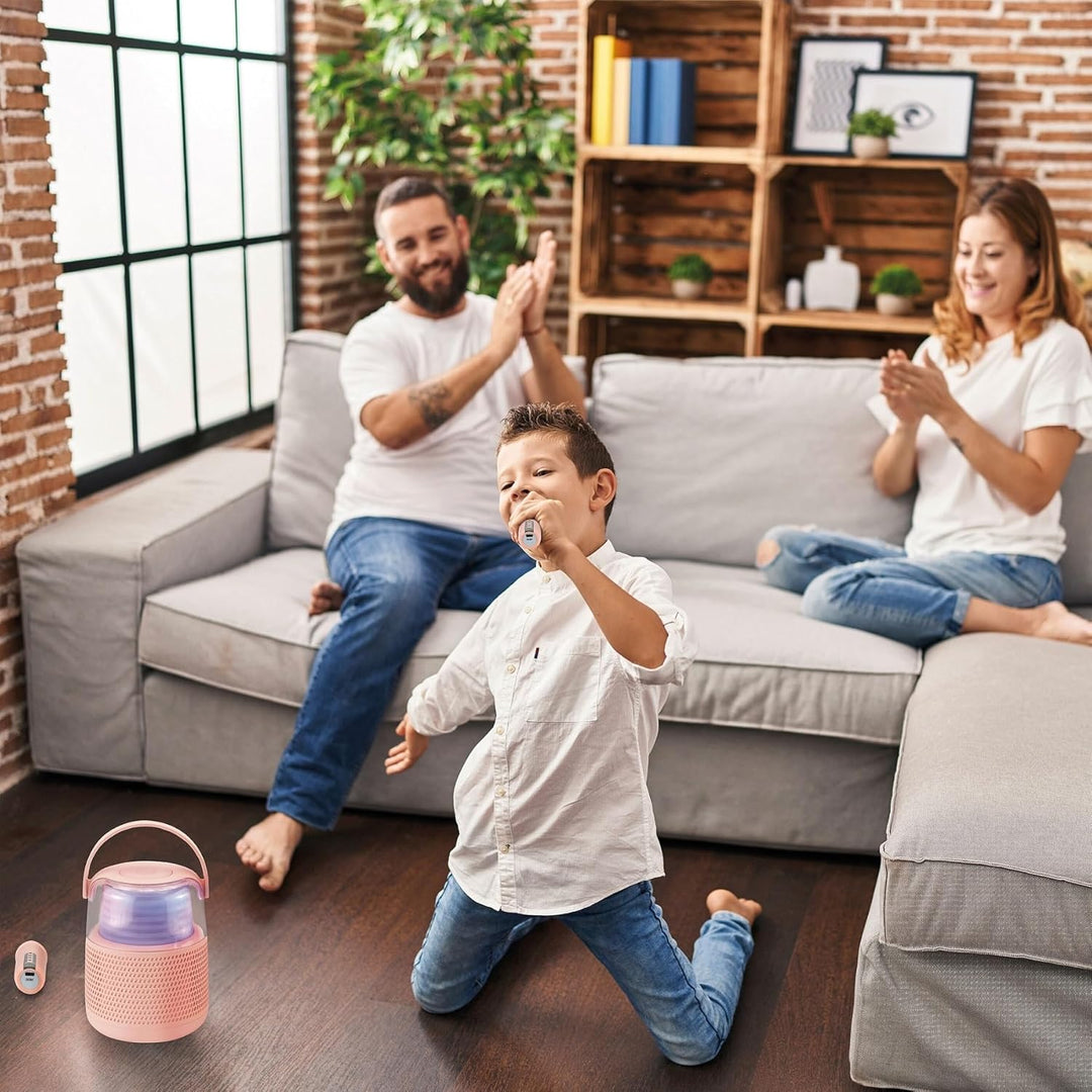 Maginon KKS-2M Karaoke Maschine mit 2 Mikrofonen Kinder Bluetooth Karaoke-Anlage Wireless Lautsprech