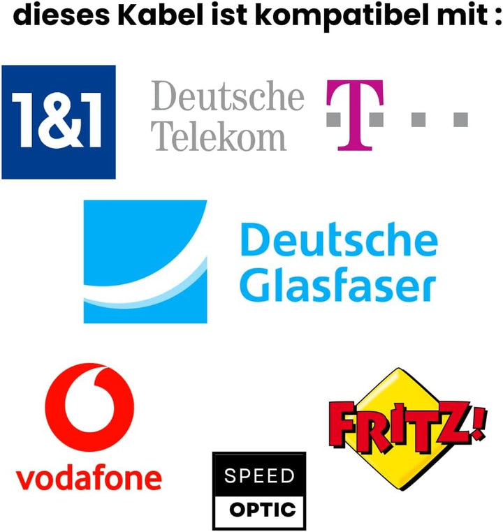 Glasfaserkabel LC/APC auf LC/APC – Verlängerungskabel (20 m), 20 m