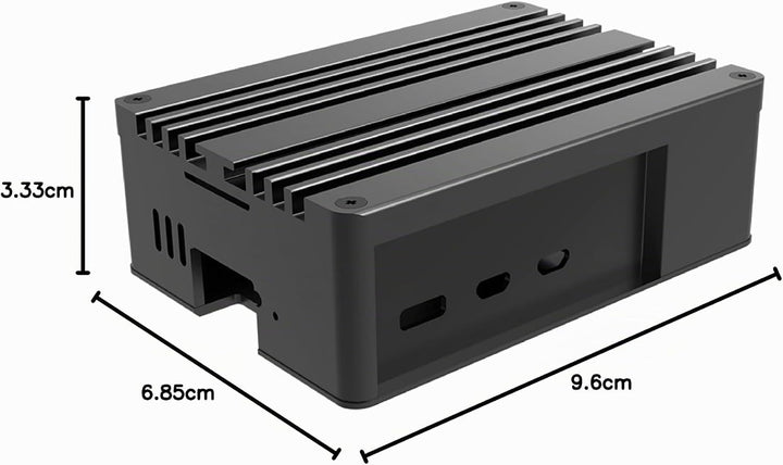 Akasa Pi-5 Pro, Aluminum Raspberry Pi 5 Case with Heatsink, Fanless Passive Cooling, Concealed Micro