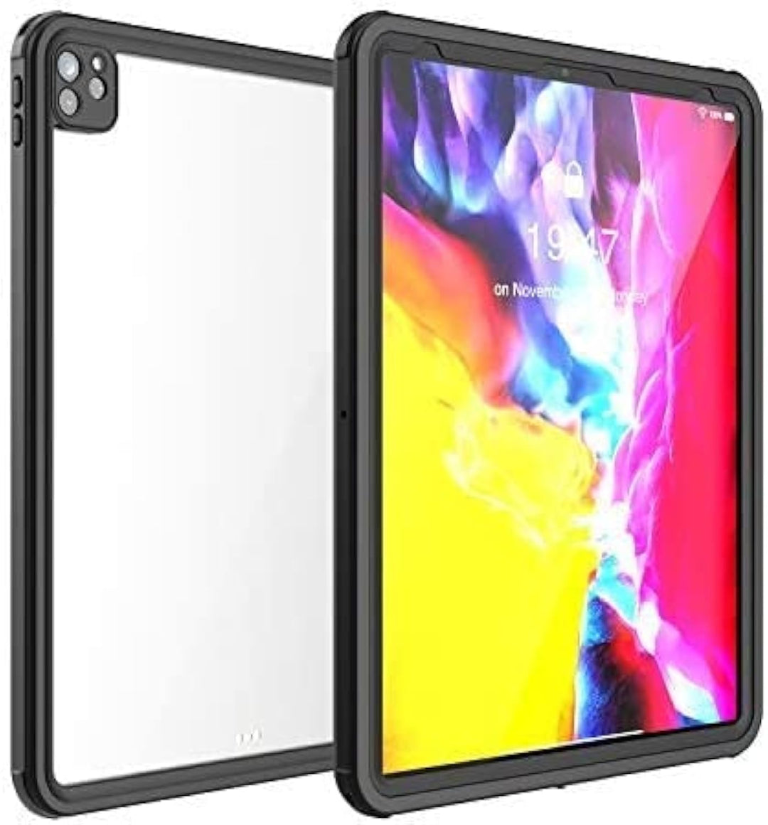 AICase Hülle für IPad Pro 12.9 Zoll 2020 (4.Generation) wasserdichte Hülle,360 Rundum Schutz Transpa