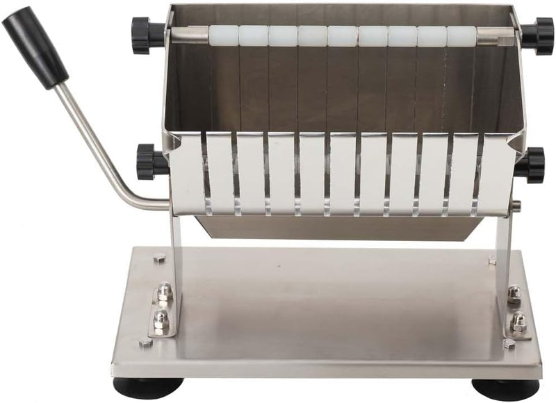 YILIKISS Edelstahl Currywurstschneider für 18 mm Scheiben,10 extra scharfe Messer mit Wellenschliff,