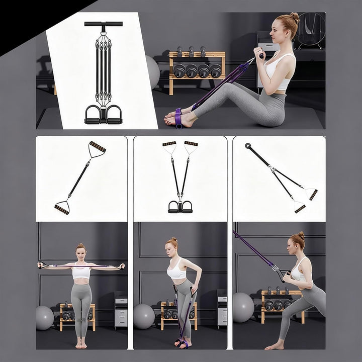 Bauchtrainer Bodybuilding Expander Bauchtrainer Multifunktionstrainer Sit-Up Trainingsgeräte Elastis