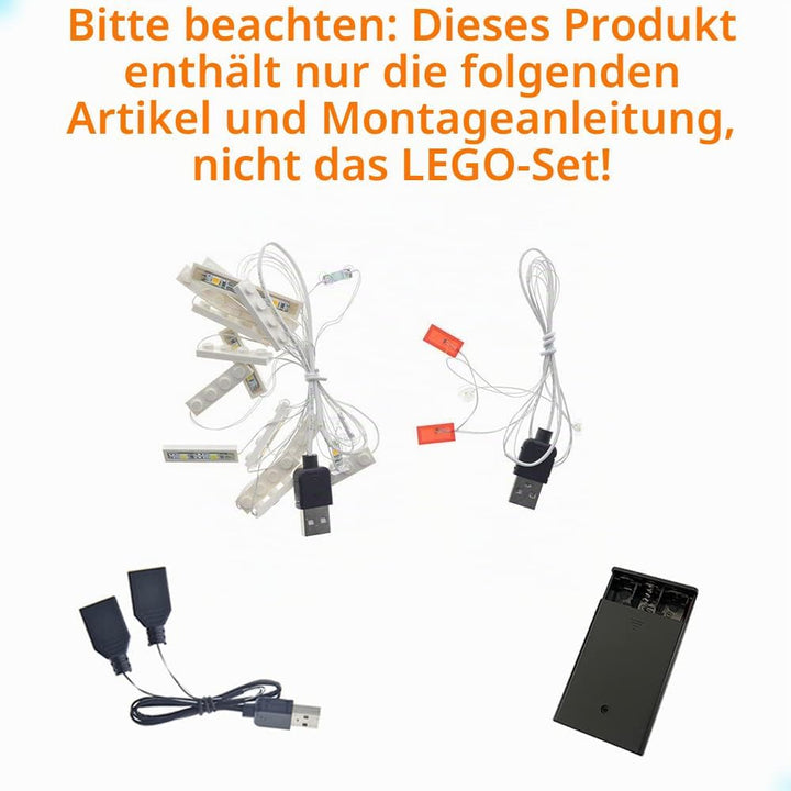 GEAMENT LED Licht-Set Kompatibel mit Lego Das Simpsons Haus (The Simpsons House) - Beleuchtungsset f
