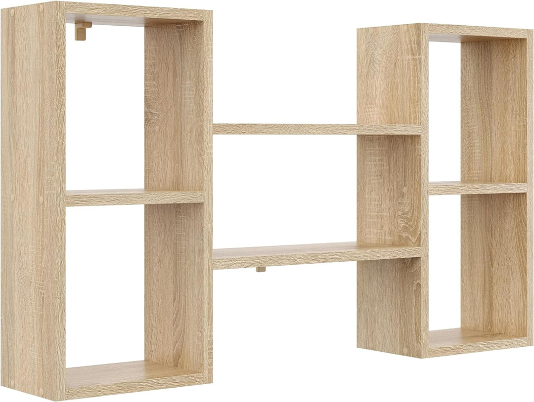 KUBUTKU Dekorativ Wandregal mit 5 Böden 102x60x18 Design Skandinavischer Modern für Wohnzimmer Küche