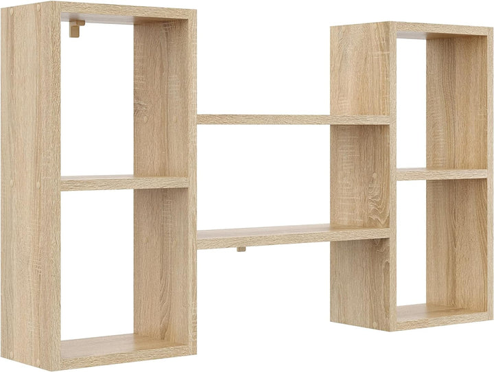 KUBUTKU Dekorativ Wandregal mit 5 Böden 102x60x18 Design Skandinavischer Modern für Wohnzimmer Küche