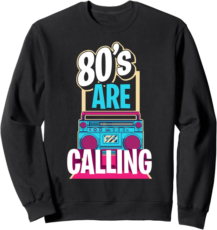 80er Jahre Party Mottoparty Outfit Kostüm Vintage Retro Sweatshirt