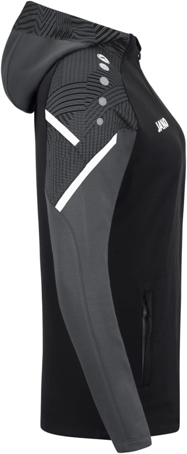 JAKO Damen Kapuzenjacke Performance, Royal/Weiss/Marine, 34, 6897 34 schwarz/anthra light, 34 schwar