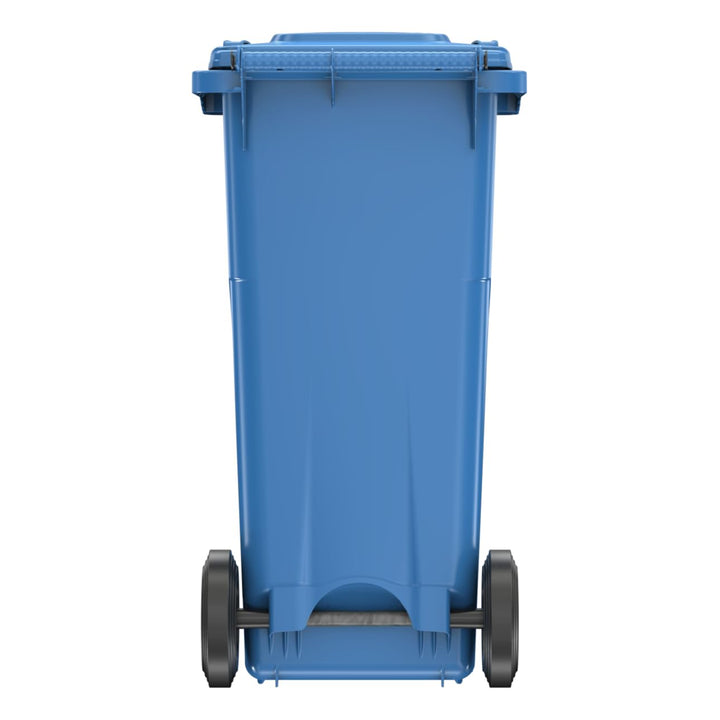 Sulo 120 Liter Müllbehälter Mülltonne Abfalltonne + Schloss | Blau | Für alle DIN-Kammschüttungen |M