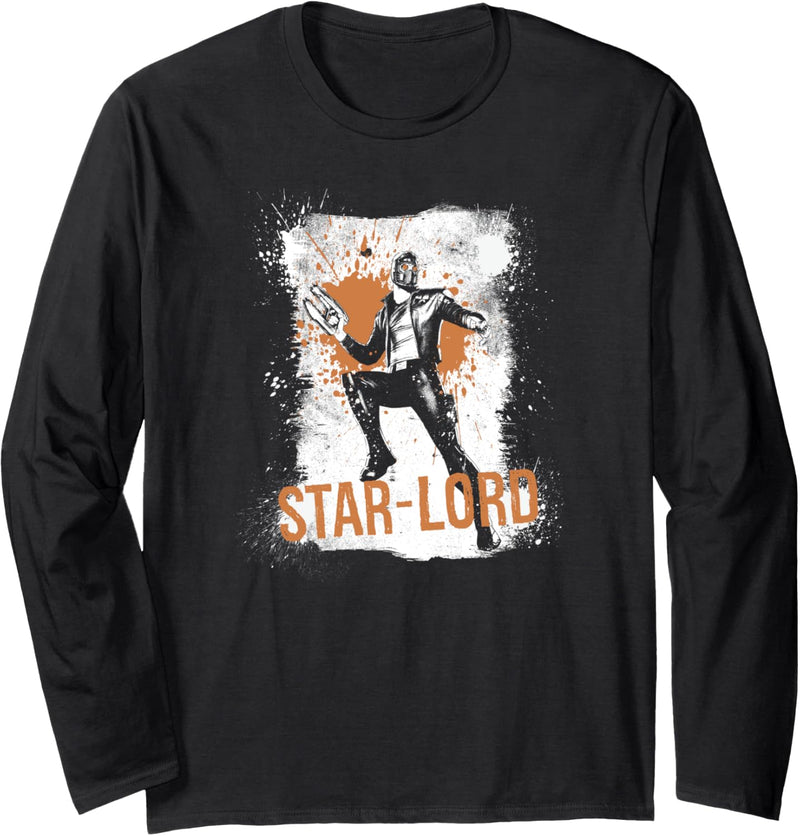 Marvel Star-Lord Guardians of the Galaxy Splatter Langarmshirt