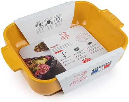 PEUGEOT - Rechteckige Auflaufform aus Keramik - 25 cm x 16,8 cm x 6,2 cm - Fassungsvermögen: 1,4 L -