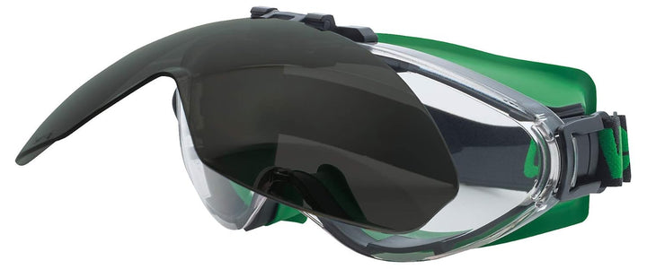 Uvex Ultrasonic Schweisserschutzbrille - flip-up - Supravision Excellence - Schwarz/Grün-Schwarz